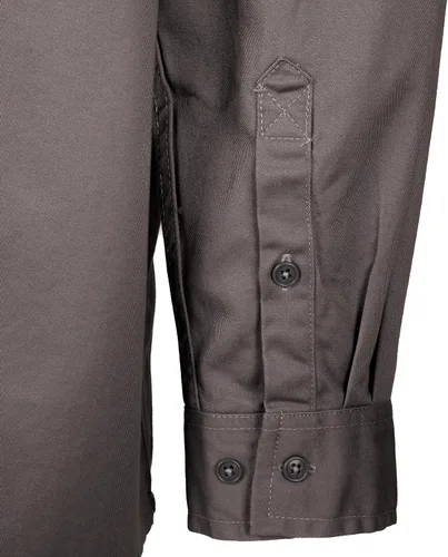 Miniatura 6 de Camisa de trabajo resistente al fuego Titicaca FR Camisa resistente al fuego para hombres de algodón 7.5oz camisa de soldadura Gris