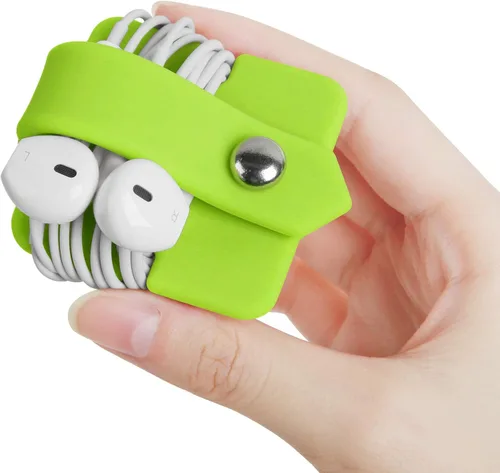 Miniatura 16 de Organizador de Cables con Soporte para Auriculares, Enrollador de Auriculares, Organizador de Auriculares, Auriculares para Auriculares, Enrollador