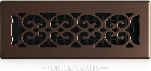 Miniatura 40 de Placa embellecedora cromada Decor Grates con ornamento Acabado cepillo níquel (Brushed Nickel Finish)