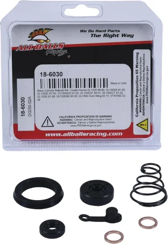 Miniatura 4 de Kit de cilindro esclavo de embrague de carreras All Balls 18-6030 Compatible con/Reemplazo para Honda GL1500 1988-1990, GL1500A 1991-2000, GL1500C