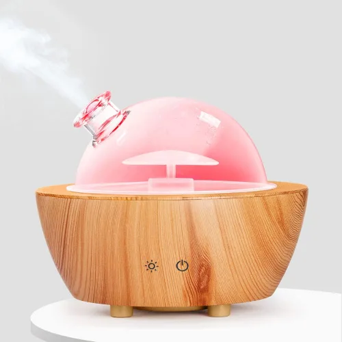 Miniatura 8 de Difusores de Aceite Esencial de Vidrio, Difusor de Aromaterapia de 280 ml para Aceites Esenciales de Habitación Grande, Humidificador de Niebla Fría