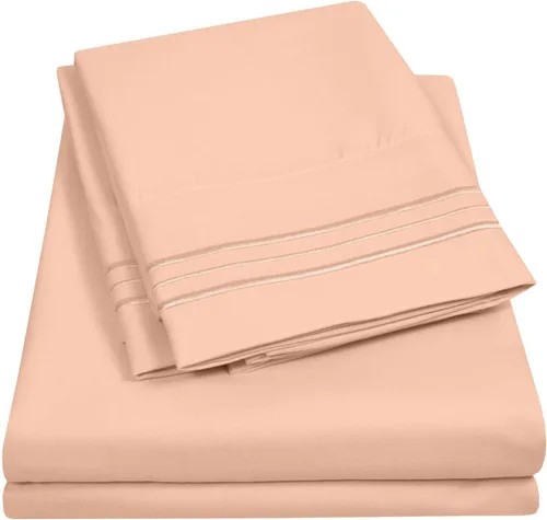 Miniatura 18 de Juego de sábanas de 1800 hilos – Sábanas de microfibra cepillada suave de calidad egipcia – Juego de ropa de cama de lujo con sábana encimera