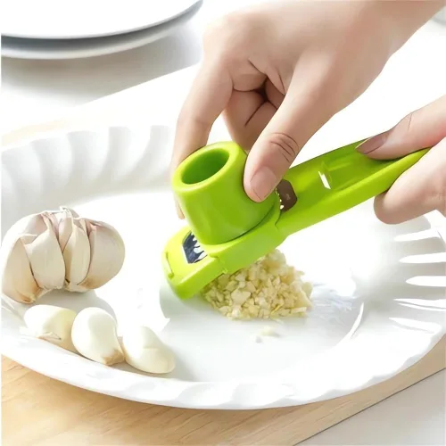 Miniatura 5 de Molinillo de ajo – Molinillo de mano para ajo, nuevo picador de ajo, molinillo de pimienta de mano, prensa de ajo de acero inoxidable fácil y rápida