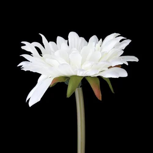 Miniatura 3 de VICASKY 5 piezas de plantas a granel, flores de imitación blancas, decoración de flores, plantas decorativas, flor sintética, gerbera, margarita