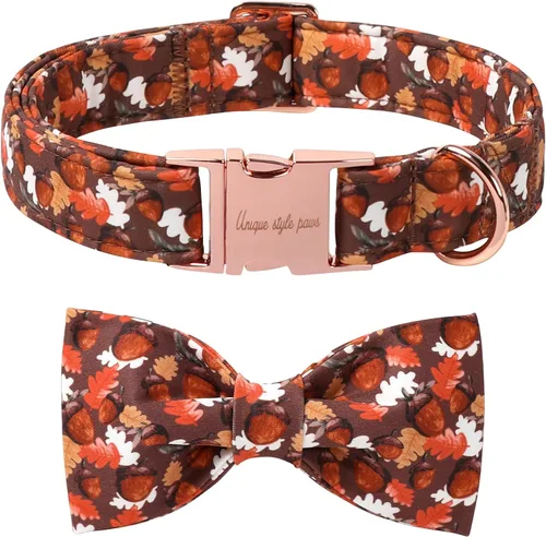 Miniatura 33 de Unique style paws Collar de perro para el día de San Valentín con lazo de flores, collar de cachorro de corazón azul, el mejor regalo para niños