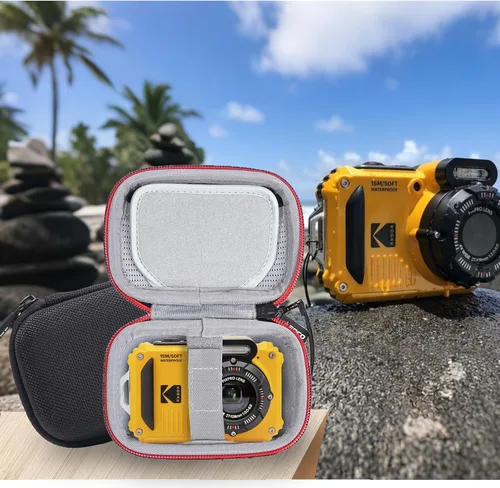 Miniatura 7 de RLSOCO Funda para cámara digital KODAK PIXPRO FZ55/FZ45/FZ53/FZ43/FZ41 16MP Bolsa de malla para baterías, cable, tarjeta de memoria, lector