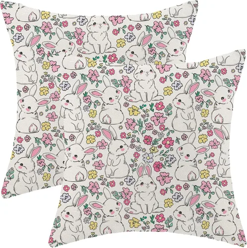 Miniatura 21 de AEIOAE - Juego de 2 fundas de almohada de San Valentín, de 16 x 16 pulgadas, rojo, con diseño de corazón de amor, fundas de almohada decorativas