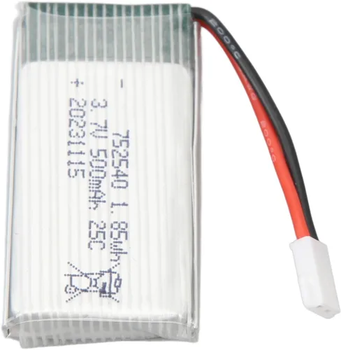 Miniatura 2 de RiToEasysports Batería de litio RC, 3.7V 500mAh 25C RC Batería de litio 752540 polímero de iones de litio con enchufe XH2.54 para X5C Drone Aircraft
