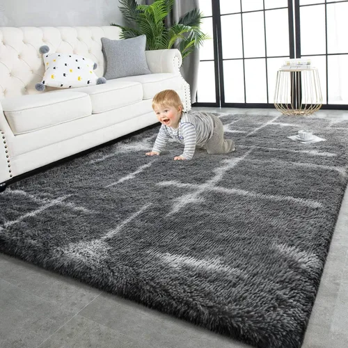 Miniatura 10 de TWINNIS - Alfombras muy suaves de pelo largo para interiores de 3 x 5 pies. Modernas alfombras de áreas de felpa para sala de estar, dormitorio