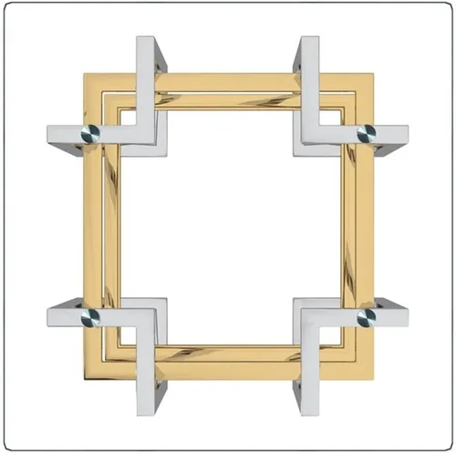 Miniatura 6 de Nspire Mesa de cristal y metal contemporánea en plata y oro