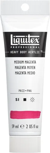 Miniatura 70 de Liquitex Pintura Acrílica Profesional de Cuerpo Pesado, Tubo de 2 oz (59ml), Rojo Fluorescente