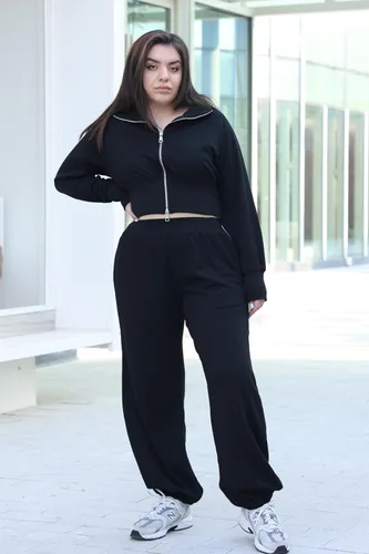 Miniatura 7 de EZAPINE Conjunto de manga larga de gran tamaño para mujer, conjunto casual de 2 piezas, sudadera con bolsillos