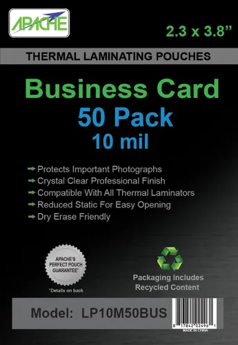 Miniatura 10 de Apache Map Banner Size Laminating Pouches, 3 Mil, 5 Pack, 18 x 120 Inch Pouch Size Laminating Sheets, Thermal Laminator Compatible, Super Clear