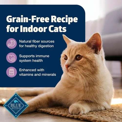 Miniatura 4 de Blue Buffalo Freedom - Alimento seco natural para gatos adultos, sin granos, para interiores, pollo, 5 libras