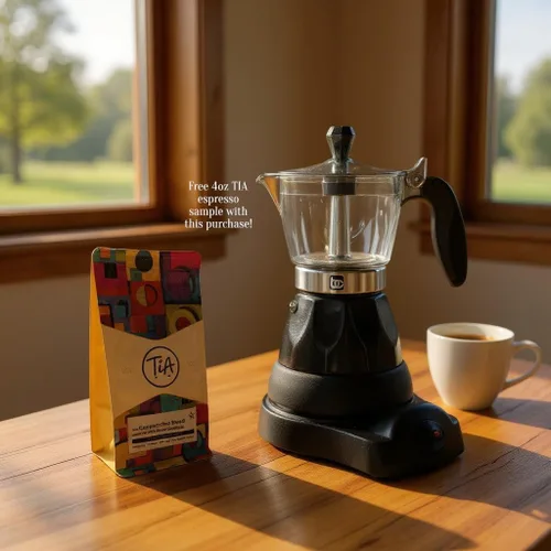 Miniatura 2 de Bene Casa Cafetera Eléctrica Portátil de Espresso Negra, 1-3 Tazas/Shots (1, NEGRO)