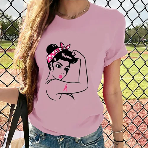 Miniatura 46 de Camisetas de manga corta con estampado de corazón para mujer, camisetas de ajuste regular, linda y divertida, ropa de regalo 2023