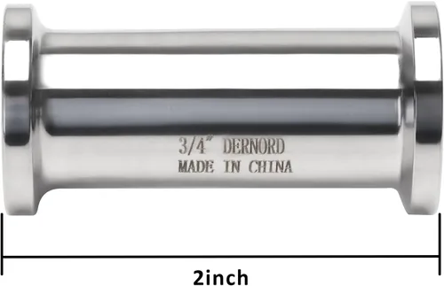 Miniatura 2 de DERNORD Tubo sanitario de bobina de acero inoxidable 304 con abrazadera triple de 1/2 pulgada Tubo de 3/4 pulgadas OD