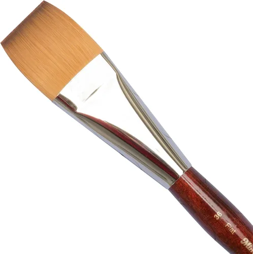 Miniatura 11 de Creative Mark Mimik Kolinsky - Pincel de acuarela # 2 plano - Pincel sintético de mango corto - Hecho a mano en Alemania - Pinceles de pintura