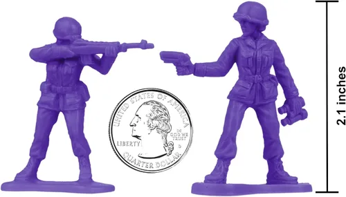 Miniatura 2 de BMC - Figuras de plástico para mujer, 36 unidades, color morado, fabricadas en Estados Unidos