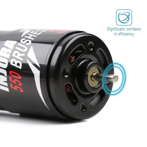 Miniatura 3 de INJORA Motor RC 550 con escobillas impermeable para 1:10 RC Crawler Axial SCX10 AXI03007 JL 90046 TRX4 TRX6 coche RC barco (29T)