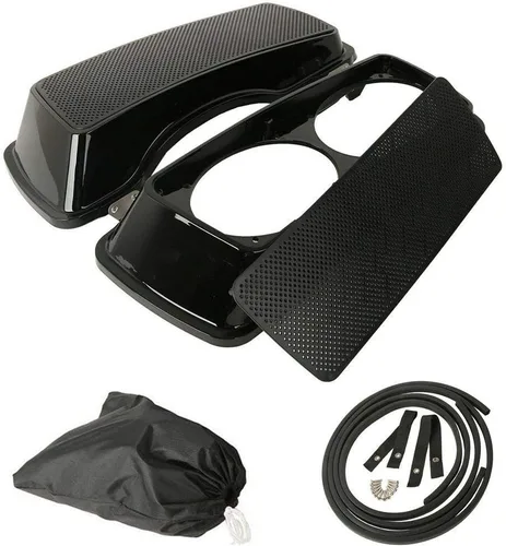 Miniatura 14 de TCT-MOTORPARTS Tapas Duras de Bolsa de Sillín para Modelos Harley Touring FLT FLHT FLHTCU FLHRC Road King Street Electra Glide Ultra-Classic