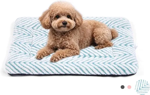 Miniatura 21 de Mora Pets Almohadilla para jaula para perros, alfombra para jaula de perrera para perros pequeños, lavable, bonita cama de estrella para mascotas