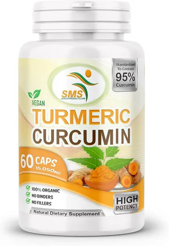 Miniatura 7 de Curcumina de cúrcuma de 1000 mg, sin rellenos, 95% curcuminoides con extracto de pimienta negra BioPerine, apoyo inmunológico natural, fabricado