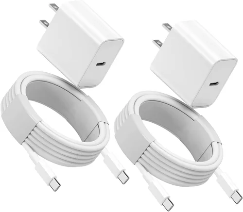 Miniatura 9 de Cargador de carga rápida de 10 pies para iPhone 17, 16, 15, cable largo USB C a C con bloque de carga rápida de teléfono tipo C de 20 W para iPhone