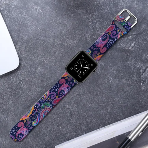 Miniatura 7 de Correas de reloj de silicona suave compatibles con Apple Watch de 1.496 in 1.575 in 1.614 in 1.654 in 1.732 in 1.772 in 1.811 in 1.929 in Ultra 2