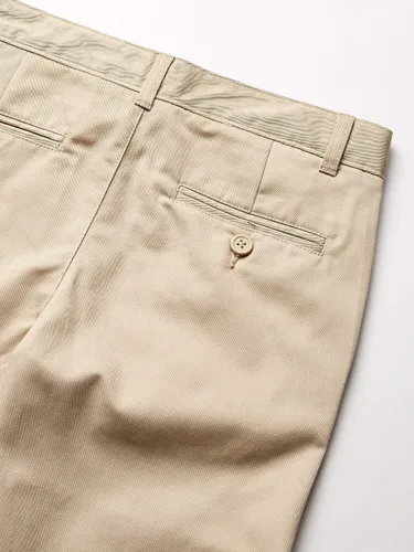 Miniatura 3 de Tommy Hilfiger Pantalones de vestir de mezcla de sarga frontal plana ropa de uniforme escolar para niños