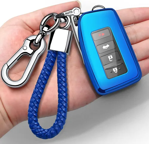 Miniatura 9 de Compatible con funda para llavero Lexus con llavero, funda protectora de TPU suave de 360 grados para llave inteligente RX ES GS LS NX RS GX LX RC