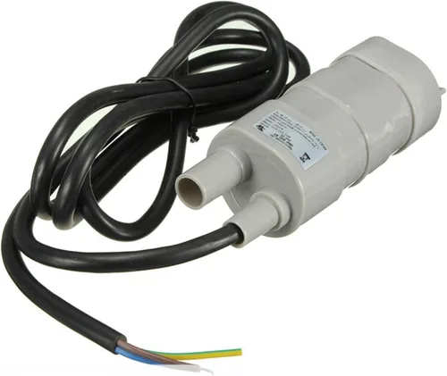 Miniatura 2 de JT-500 DC 12V Bomba de agua sumergible - 5M de cabeza alta 600L/H (10L/min) para acuario/estanque/fuente, motor ajustable de 6-15V