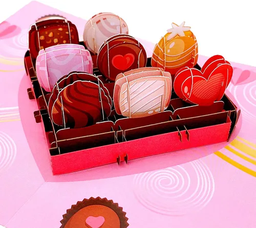Miniatura 9 de Liif Tarjeta de felicitación 3D para el día de San Valentín, aniversario, compromiso, boda, felicitaciones, pensando en ti, gracias, tarjetas