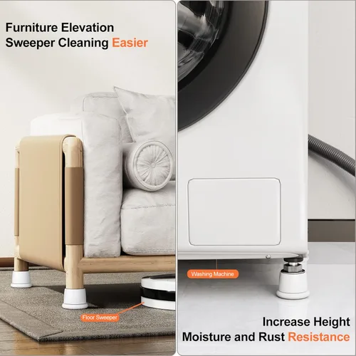Miniatura 3 de Topes de cabecero, tapón de pared de cama de 1.6 a 2.6 pulgadas, herramienta antivibraciones ajustable, estabilizador de cama para muebles de pared