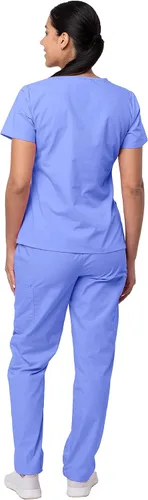 Miniatura 2 de Sivvan Scrubs for Women - Mock Wrap & Cargo Pants Scrub Set
