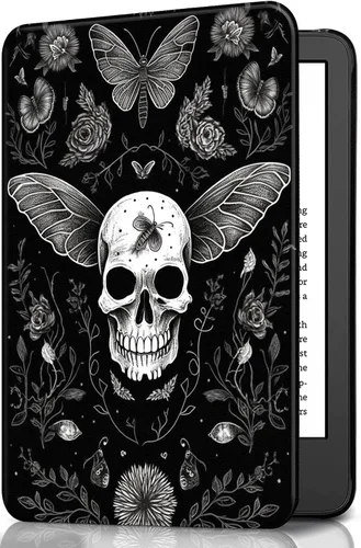 Miniatura 11 de Funda para Kindle básico de 6 pulgadas (11.ª generación), múltiples ángulos, piel sintética, delgada, con función de encendido y apagado automático