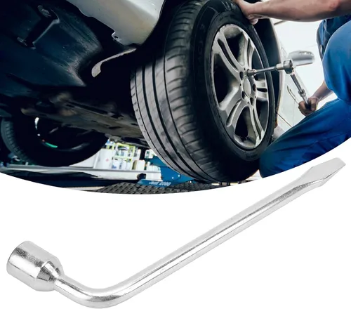 Miniatura 5 de Llave de llanta tipo L, llave de enchufe de 0.827 in para extracción de neumáticos de automóvil, camión, resistente, 45 #, herramienta de barra
