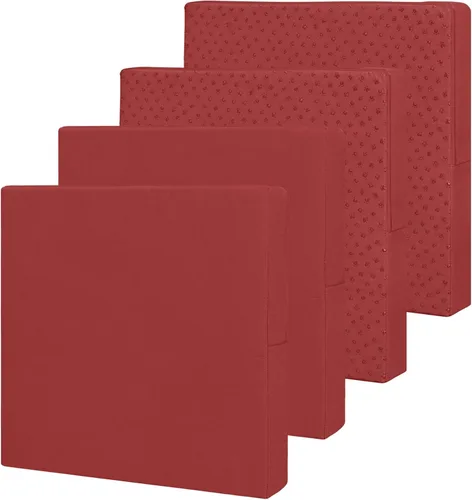 Miniatura 23 de Easy-Going - Paquete de 4 fundas de cojín impermeables para patio, de 24x22x4 pulgadas, fundas de repuesto antideslizantes para asientos al aire