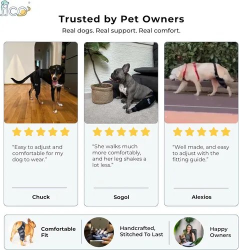 Miniatura 9 de Rodillera para perro para soporte de pierna trasera, pierna derecha, soporte CCL ACL para perros, aprobado por veterinarios, soporte ortopédico