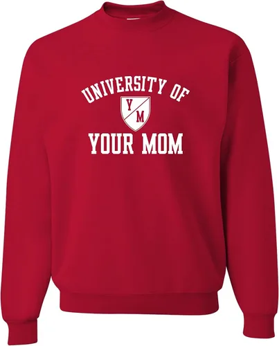 Miniatura 48 de Go All Out University of Your Mom - Sudadera con cuello redondo para hombre