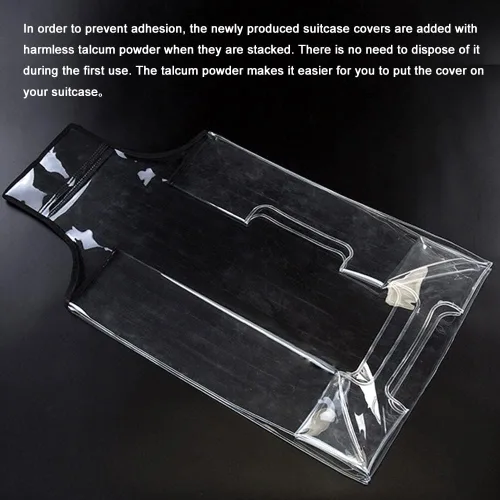 Miniatura 6 de BlueCosto 20"24"28" universal PVC transparente cubierta de equipaje cubierta protectora maleta cubiertas, Transparente-22.0 in