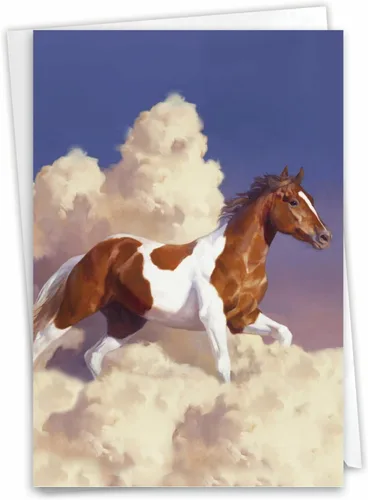 Miniatura 11 de NobleWorks - Tarjeta de felicitación de cumpleaños con sobre de 5 x 7 pulgadas (1 tarjeta) Bday Cowboys and Horses C2823BBDG