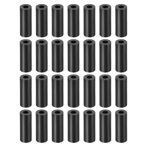 Miniatura 19 de YOKIVE 300 Pcs Black Round Spacer, Not Threaded Washers with High Insulation Effect, Keep Height Consistent, Great for M3 Screws (ABS, 3.2mmx7mmx2mm)