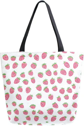 Miniatura 12 de SUABO Bolsa de asas de cocina reutilizable para comestibles, bolsa de compras de lona para exteriores Cactus