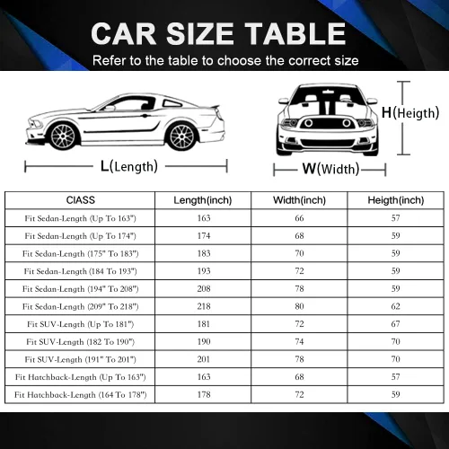 Miniatura 6 de GUNHYI - Cobertor impermeable para automóvil SUV, para todo tipo de clima, ajuste universal