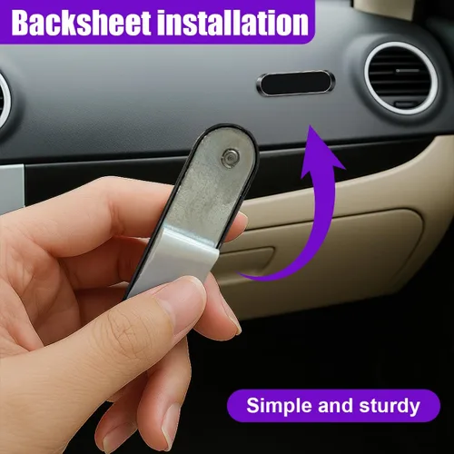 Miniatura 4 de Soporte magnético para teléfono para automóvil, soporte plano para tablero de instrumentos del automóvil, soporte para teléfono celular con placa