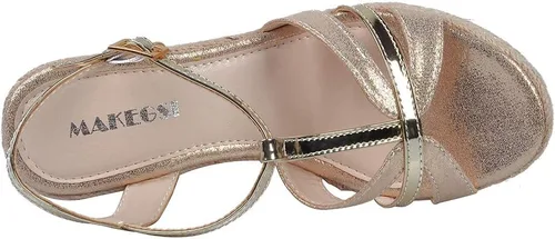 Miniatura 3 de Sandalias de tacón de cuña elegantes para mujer, tacón con correa en T