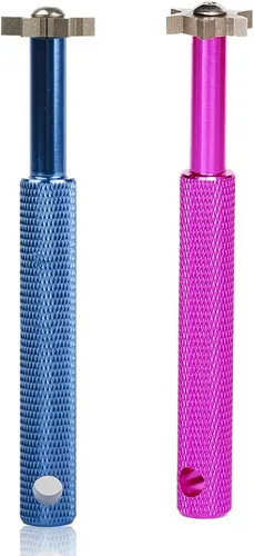 Miniatura 26 de HIFROM Afilador de ranuras con 6 cabezales – Afilador de ranuras para palos de golf, herramienta de reranurado y limpiador para todos los hierros