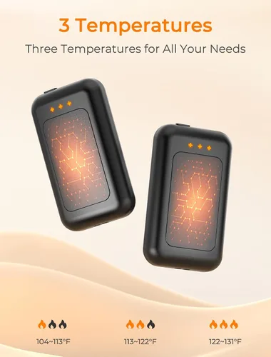 Miniatura 3 de Electric Hand Warmers Rechargeable, Rechargeable Hand Warmer, Portable Hand Warmer for Outdoor Camping Hunting Golf Accessories, Gifts for Women Men