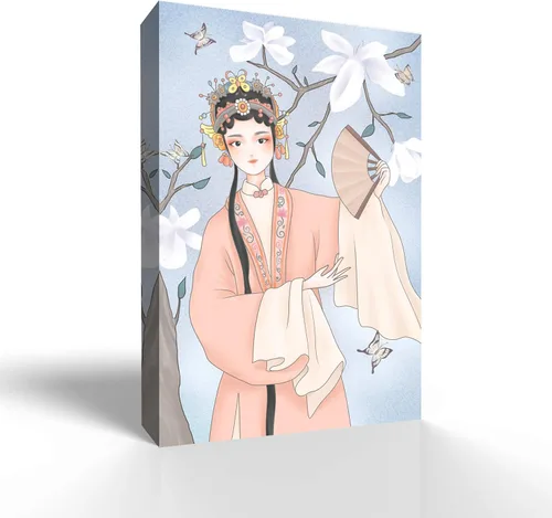 Miniatura 30 de wall26 Lienzo decorativo para pared, cuadros de personajes de ópera china, decoración de pared para el hogar, dormitorio, sala de estar, pinturas
